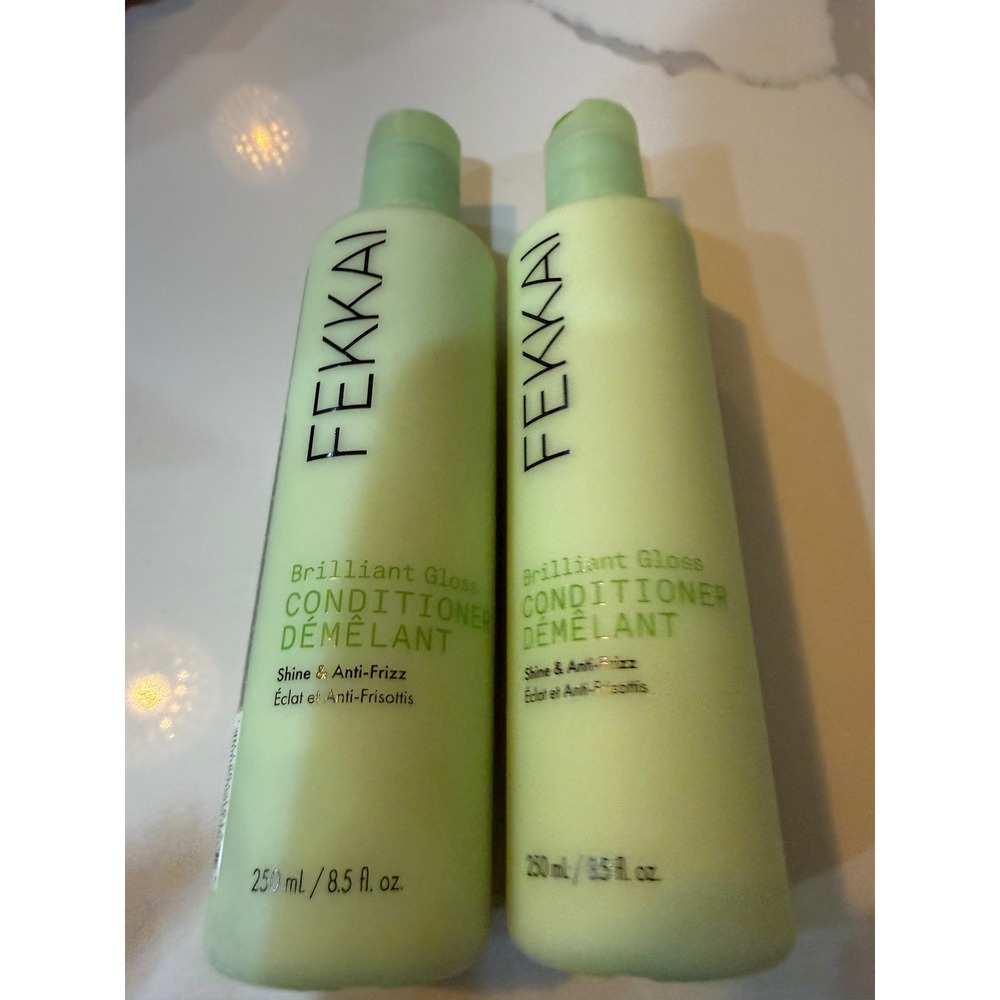 2 x Fekkai Brilliant Gloss Conditioner 8.5oz Set of 2 Shine Anti-Frizz Olive Oil